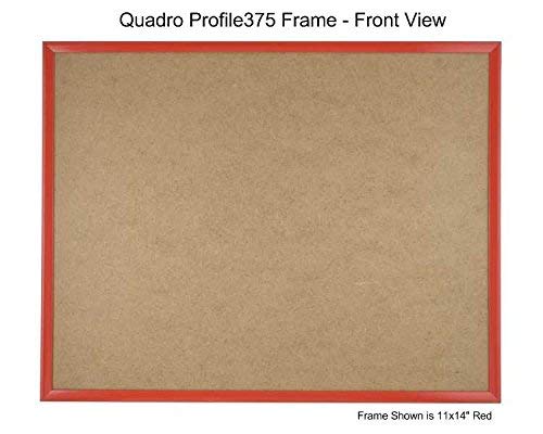 Quadro Frames 18x24 inch Picture Frame, Red, Style P375 - 3/8 inch Wide Molding, Box of 4