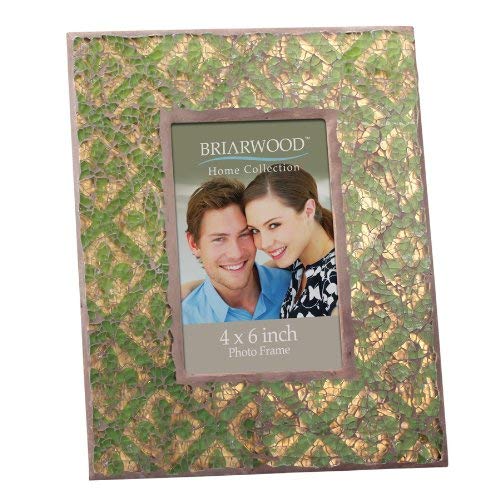 Briarwood Fleur De Lis Mosaic Frame, 4 by 6-Inch