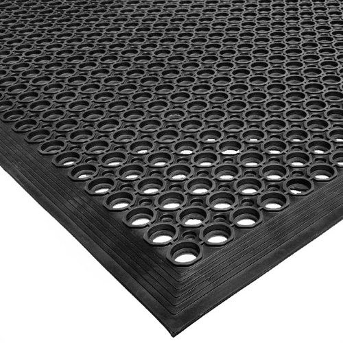 Cactus Mat 2530-C5 Rubber Vip Topdek Molded Bevel Edge Mats Junior Version, 3' x 5', Black