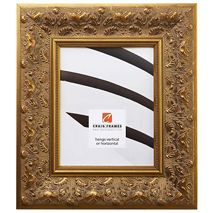 Craig Frames 9472 20 by 30-Inch Picture Frame, Ornate Finish, 3.5-Inch Wide, Weathered Gold