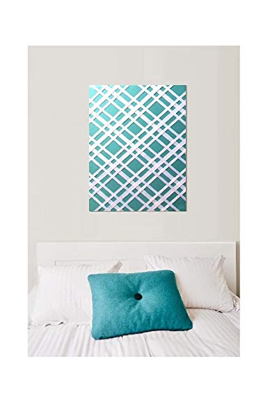 Bulletin-Memo Board and Picture Frame: Teal and White (Large (20