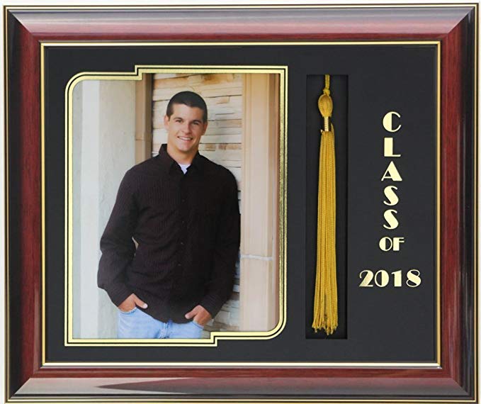 Graduation frame 8x10 mahogany/black 2018 (Customizable)