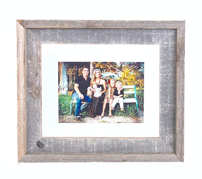 BarnwoodUSA 22x28 Signature Reclaimed Wood Float Frame Designed for 20x24 or smaller photograph, artwork
