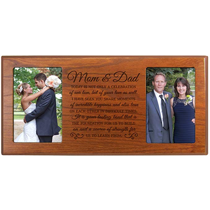 LifeSong Milestones Parent Wedding Gift,Wedding Photo Frame,Parent thank you gift,picture frame gift for Bride and Groom, gift for parents, Mom and Dad thank-you gift 16