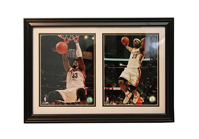 Encore Select 122-29 NBA Cleveland Cavaliers 122-29 Double Framed Sports Memorabilia, 12-Inch by 18-Inch